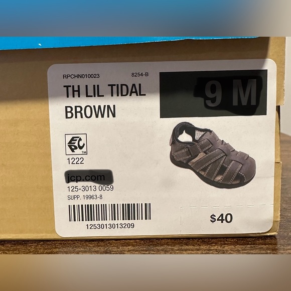 Thereabouts Toddler Boys Brown LIL Tidal Sandals NWT Various Sizes - Picture 2 of 9
